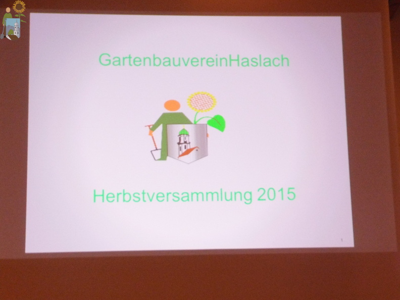 Gartenbauverein Haslach Herbstversammlung